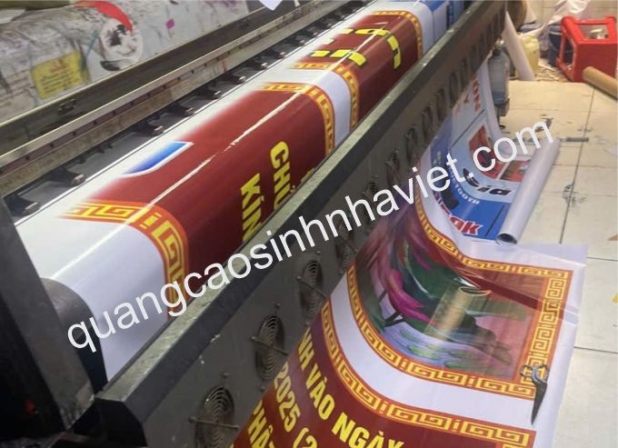 In băng rôn cho chùa Pháp Hoa tại LONG THÀNH- ĐỒNG NAI